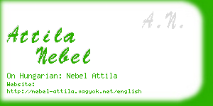 attila nebel business card